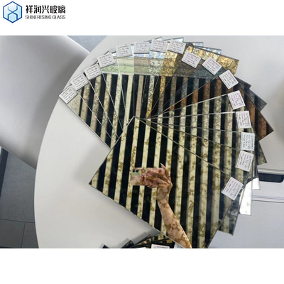 Προσαρμοσμένο αίτημα Αρχαίο φύλλο καθρέφτη για εσωτερική διακόσμηση τοίχου Σχήμα ορθογώνιο