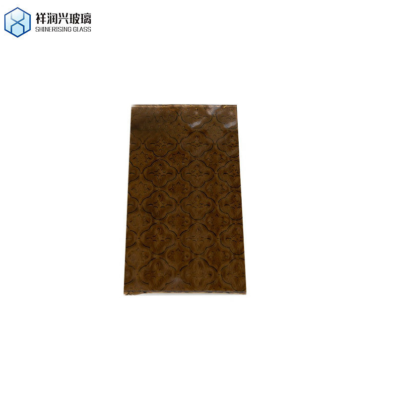 4mm 5mm 6mm Διαυγές καφέ γυαλί με μοτίβα για επίπεδες επιφάνειες από το Qingdao Karatachi Flora