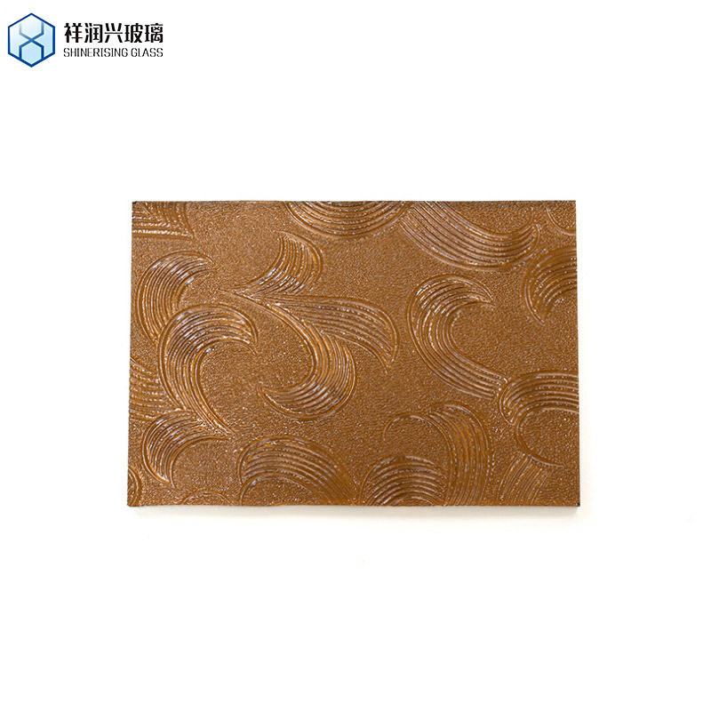 Κύριο προϊόν 5 mm καφέ ανάγλυφο γυαλί για το Qingdao Pattern Glass 2023