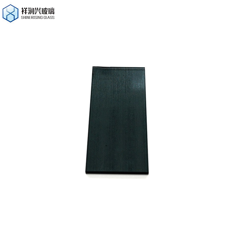 Διαφανές μαύρο θερμαινόμενο διακοσμητικό ανάγλυφο γυαλί για εξατομικευμένη διακόσμηση σπιτιού