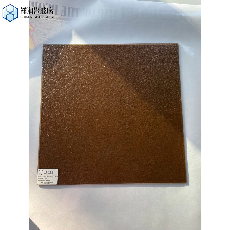 5mm 6mm 8mm Euro Bronze Moru Fluted Διασταυρωμένο γυαλί φύλλο Karatachi Pattern Float Glass