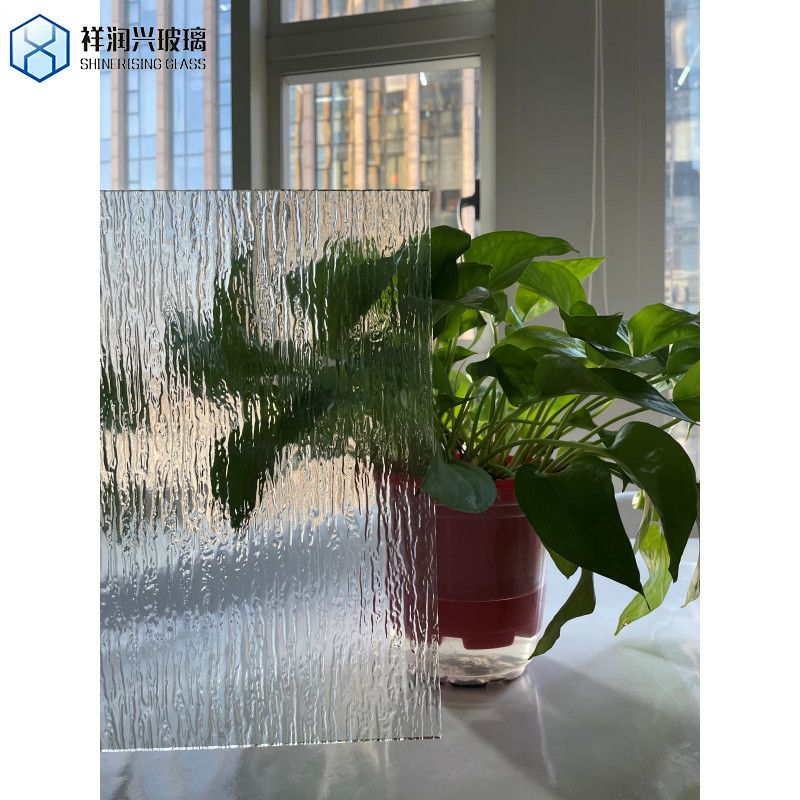 3mm-8mm Clear Base Glass Flutelite-S διακοσμητικό ανάγλυφο γυαλί για τύπους παραθύρων