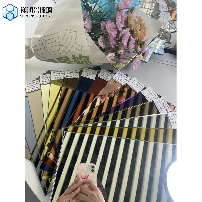 1830*2440/2140*3300/2440*3660 Διαυγές και πολύχρωμο αλουμινένιο καθρέφτη για σύγχρονα κτίρια