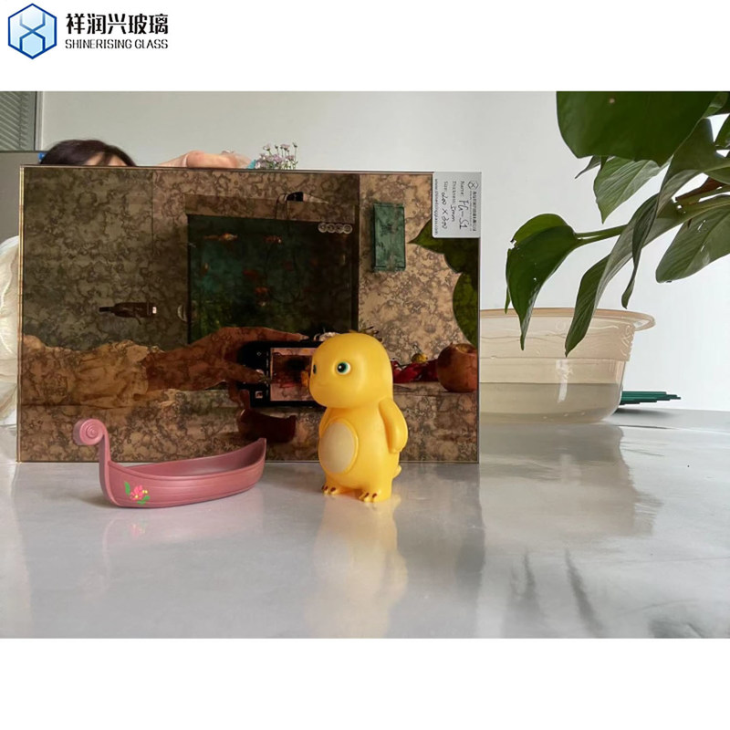 Κεραμίδια του μετρό Backsplash Αρχαίος καθρέφτης φύλλο γυαλιού για εξατομικευμένη διακόσμηση σπιτιού