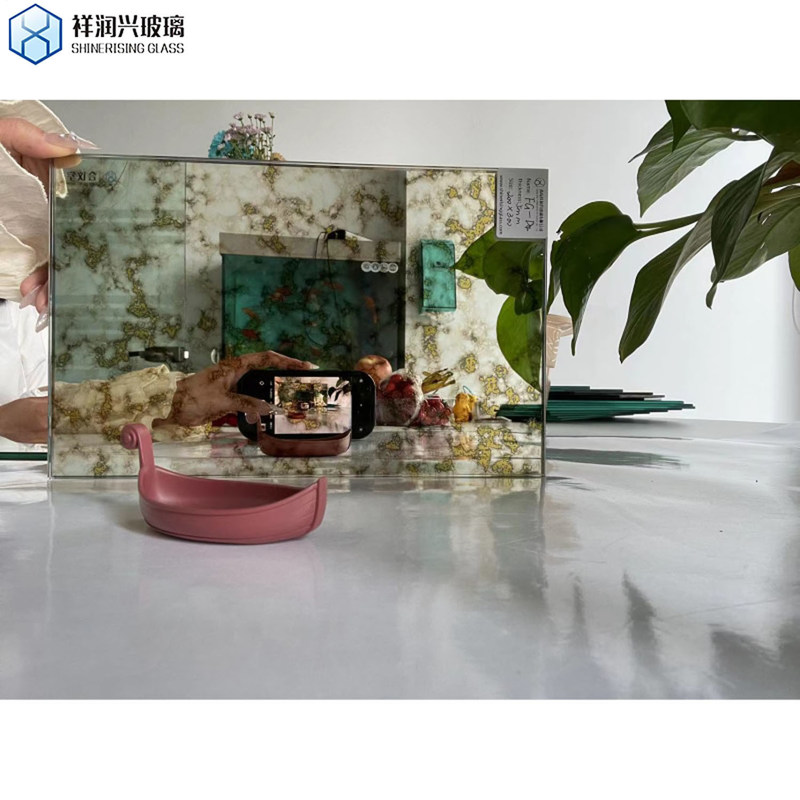 2mm-8mm Διακοσμητικός Μεγάλος Κίτρινος Καθρέφτης Αρχαίοι γυάλινοι καθρέφτες με πιστοποίηση ISO και 5